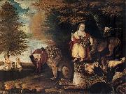 Edward Hicks Peaceable Kingdom oil painting